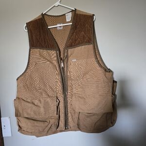 Vintage Carhartt Hunting Vest, QUAIL BROWN, VINTAGE, SIZE LARGE
